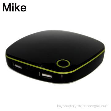 emergency charger with 6000mAh 1A, dual output DC5.0 1A& 5V 500mAh